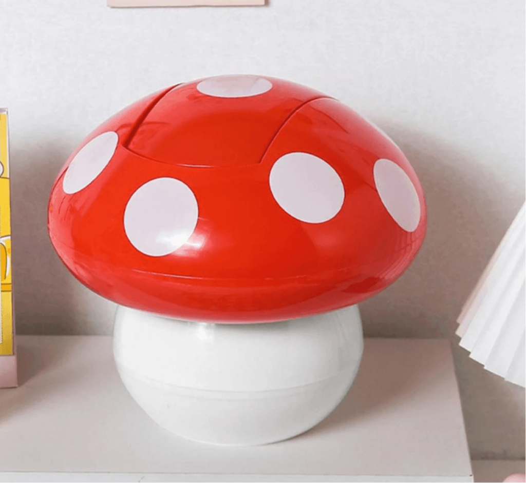 Red Mushroom Bin