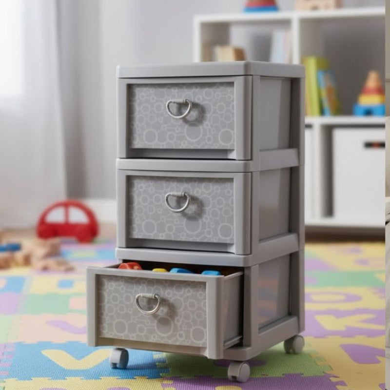 Multi Layer 3 Drawer Storage Cabinet