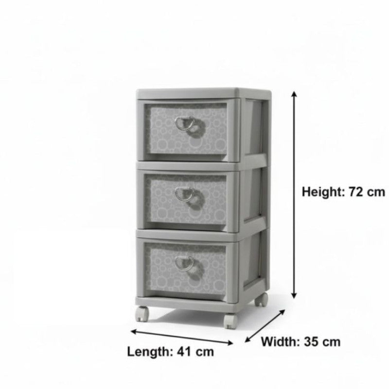 Multi Layer 3 Drawer Storage Cabinet - Image 2