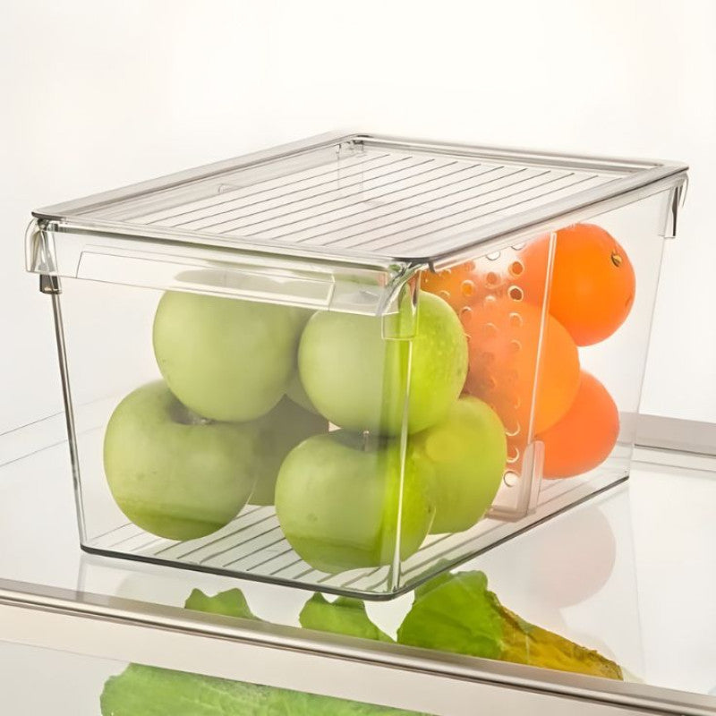 Stackable Clear Storage Organizer With Lid - Image 2